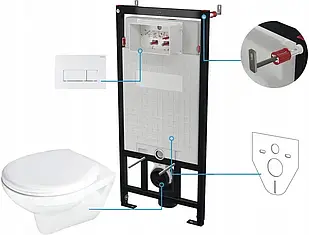 Комплект Deante Neo Boro CMO_A6SPW