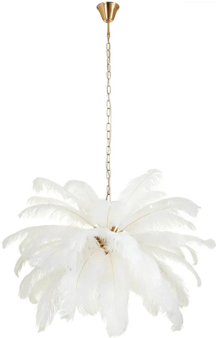 Підвісна лампа Step Into Design Emu пір'я білі 100см Stdn127White, фото 1
