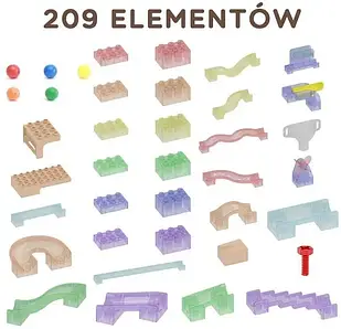 Конструктор Masterkidz Траса для кульок STEM 209 елементів