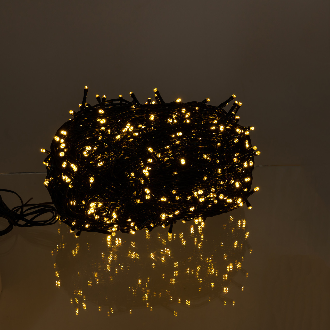 Гірлянда вулична на сонячній батареї 100м 1000 LED 8 режимів жовте сяйво, світлодіодна нитка для саду декор, фото 1