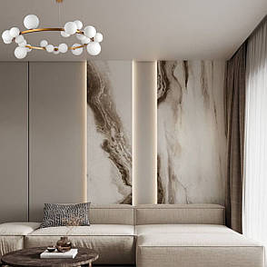 Бронзова люстра «Bubbles» 115см на 24 лампи (918-LP267-24 XGD+WH), фото 2