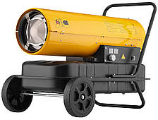 Теплова гармата дизель/гас 2E PowerHeat D30, прямого нагріву, 30кВт, 380м2, 750м3/год, колеса, IPX4, жовтий, 19.2кг