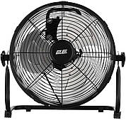Вентилятор підлоговий 2E PowerWind 30A професійний, 30см, 60Вт, кнопки, двигун алюміній 100%, чорний