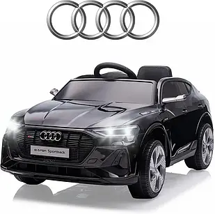 Іграшковий автомобіль Milly Mally Audi E-Tron Sportback 4x4 чорний на акумуляторі