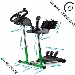 Підставка для керма Wheel Stand Pro Farm Truck Lite зелена WSPFTLITEGREEN