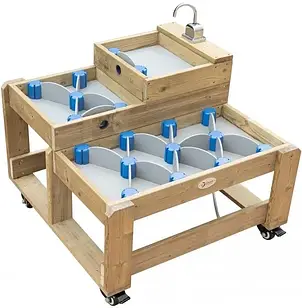 Дерев'яний водний стіл Classic World Edu XL з дорогою води і греблями