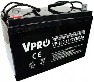 Акумулятор VPRO VOLT AGM VRLA 100 Ah 12V гелевий