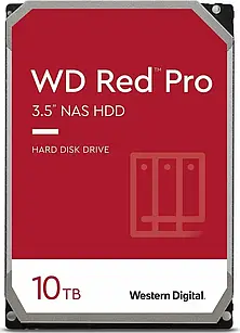 Жорсткий диск HDD Desktop WD Red Pro 3.5", 10 ТБ, 512 МБ, 7200 об/хв, SATA 6 Гб/с
