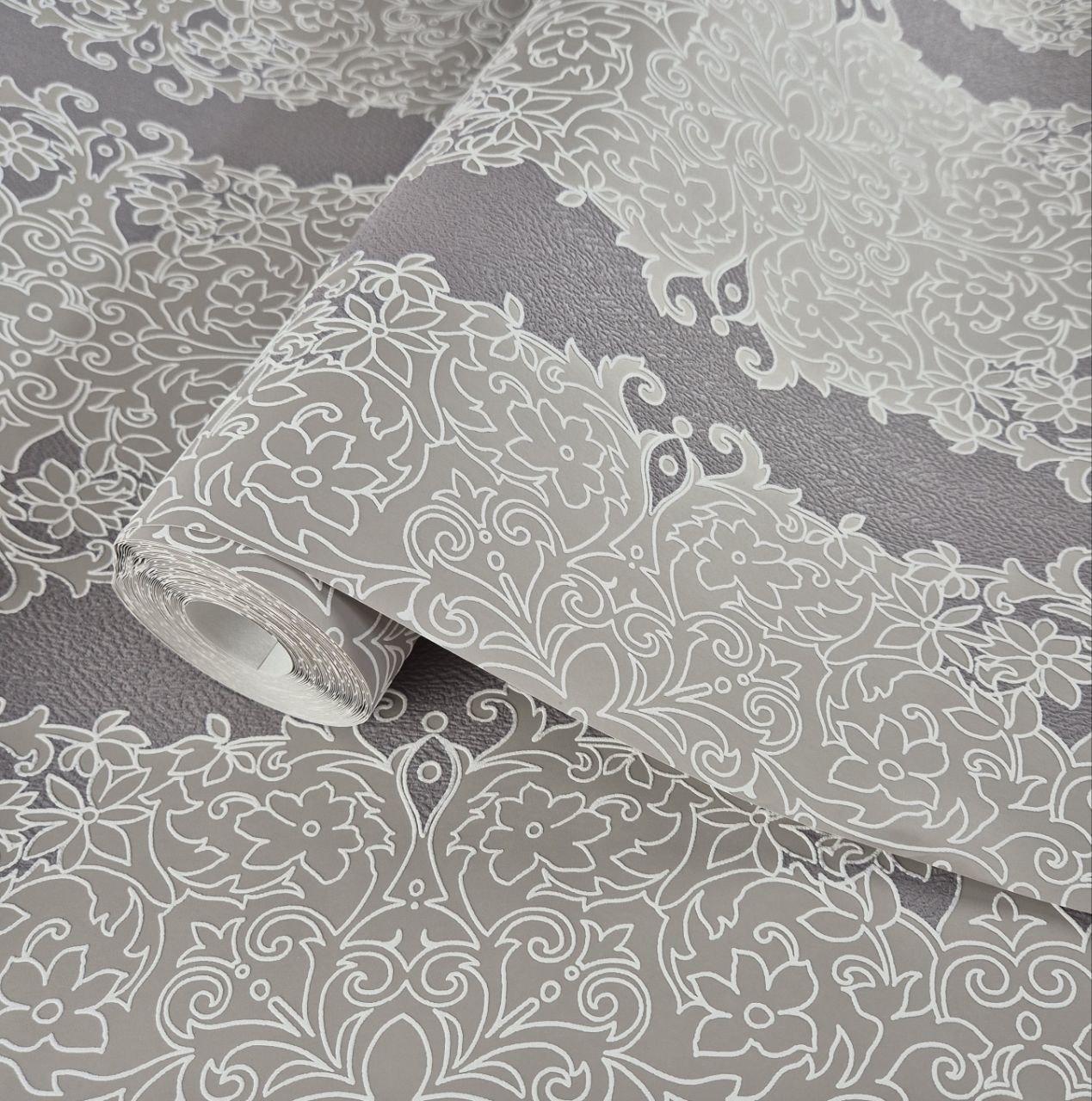 Шпалери вініл на флізеліні 0.53 × 10.05 м Marburg 57106, кавові для спальні, вітальні, коридору ✨ Marburg 57106 — стильні каво, фото 1