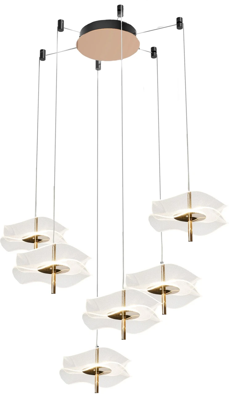 Люстра Altavola Design Mariposa La102/Co6 золота, фото 1