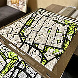 Унікальна кольорова 3D-мапа, частинка рідного міста у себе вдома, фото 3