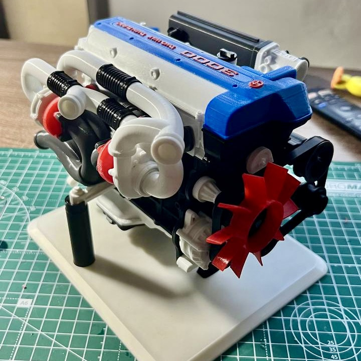 3D-модель двигуна Toyota 2JZ-GTE (збірний конструктор), фото 1