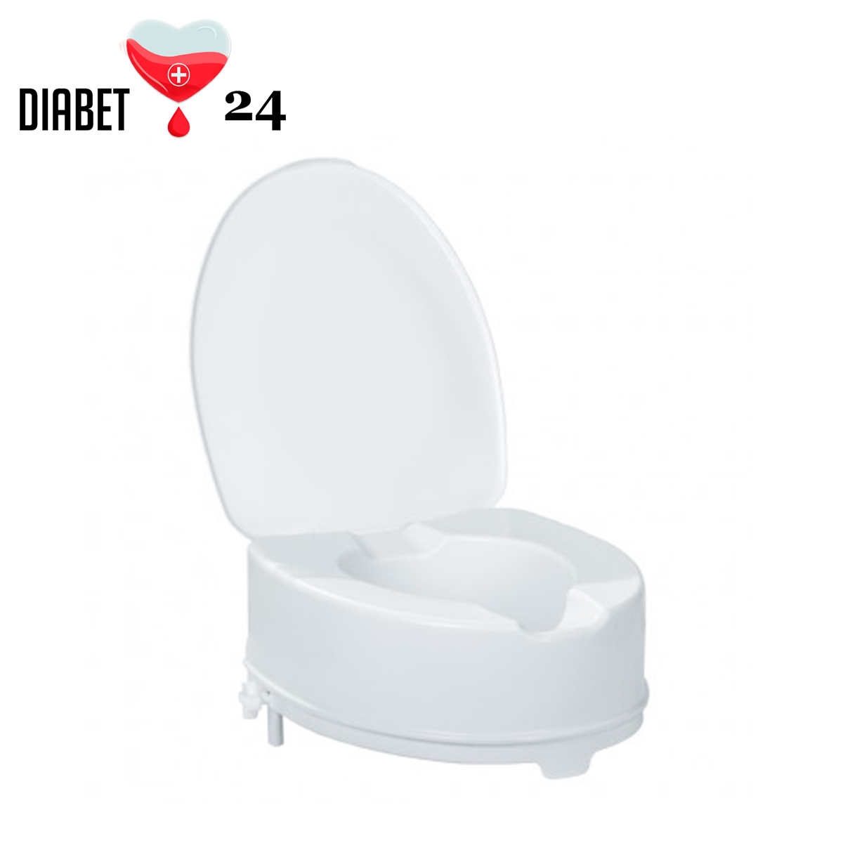 Високе туалетне сидіння King 15 см, з кришкою KING-15L-00, фото 1