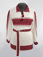 Туніка жіноча Гуцулка червона з воротом