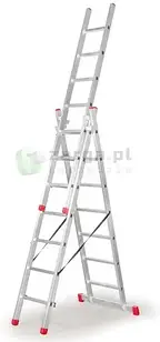 Драбина трьохсекційна Faraone 3x11 щаблів висота 4,50-7,59м AK 336.3