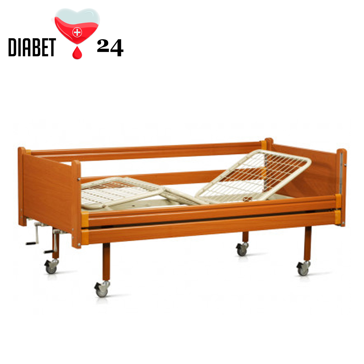 Медичне функціональне ліжко OSD-94 з двома ручками для регулювання, фото 1
