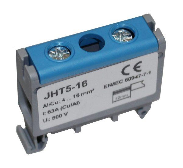 Клема ввідна силова КВС/КСВ 4-16 мм2 63А "N" синя СКНГ-JHT5-16