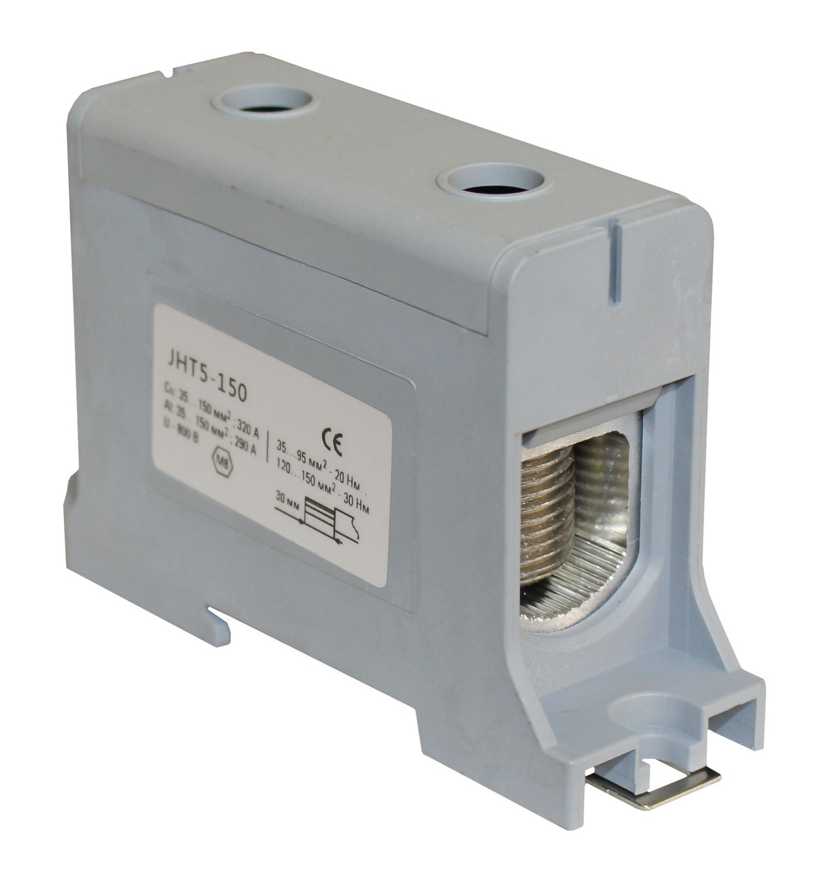 Клема ввідна силова КВС/КСВ 35-150 мм2 290А "L" сіра СКНГ-JHT5-150