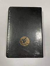 Рос. Біблія середнього формату Геце перевидання (чорна, шкірзам, без застібки, без вказівників, 16х22), фото 2