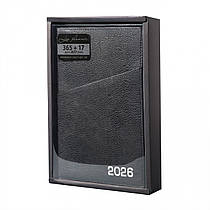 Щоденник 2026 датований А5 Leo Planner Credo 368 сторінок чорний (252647)
