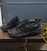 ТЕРМО Зимние Кроссовки Ботинки Columbia Thinsulate черные с серой надписью