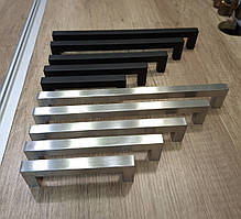 Меблева ручка  хайтек нержавіюча сталь Virno Lines чорний матовий - 96мм