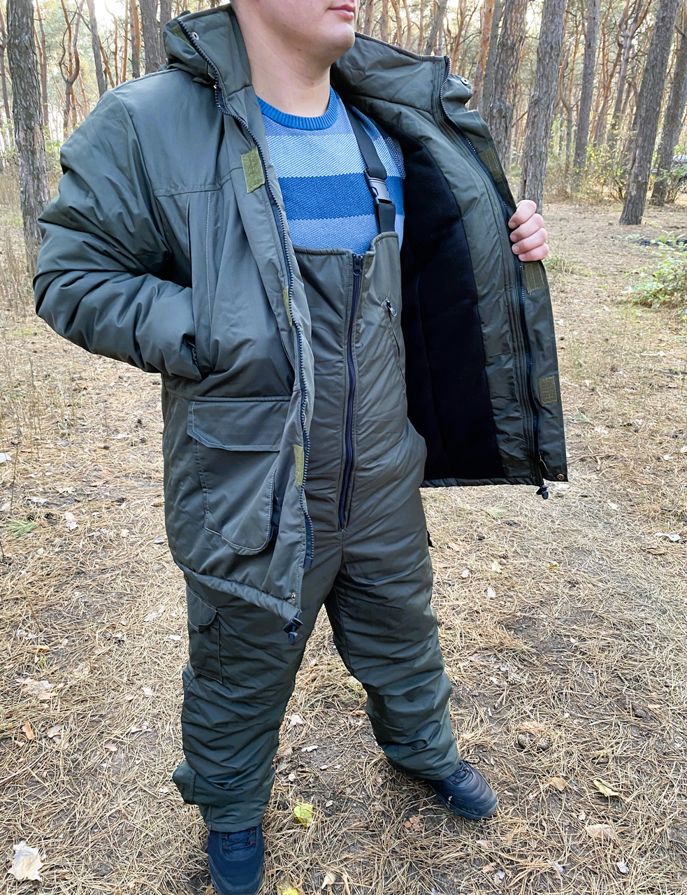 Зимовий мембранний костюм Diamond Cotton -30 °C Хакі, фото 1