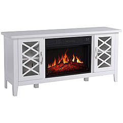 Камінокомплект ArtiFlame Odessa AF23S білий з обігрівом і звуком горіння вогню