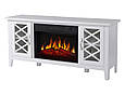 Камінокомплект ArtiFlame Odessa AF23S білий з обігрівом і звуком горіння вогню, фото 3