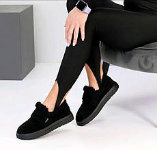 Черевики автоледі анатомічні жіночі замшеві чорні 40р