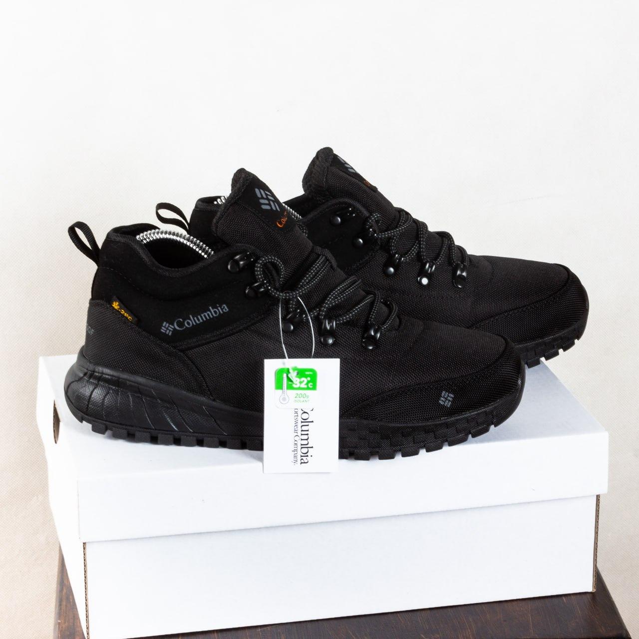 Зимові черевики Columbia чорні на хутрі, фото 1