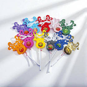 Подарункова упаковка для льодяника, чупа-чупса, цукерки "Олень" (100х95мм.)