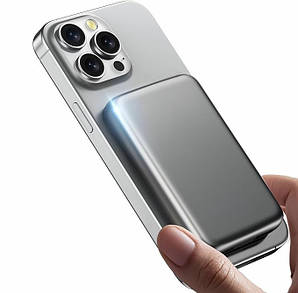 Павербанк MagSafe TRKOY для iPhone 16/15/14/13/12 5000 мАг, ультратонкий бездротовий акумулятор з швидкою зарядкою USB-C