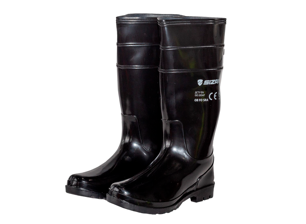 Спецвзуття робоче чоботи гумові "Baltimore Light Black" Sizam, фото 1