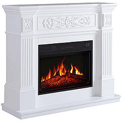 Камінокомплект ArtiFlame Toscana AF23S білий з обігрівом і звуком горіння вогню