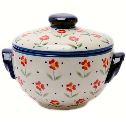 Піала з кришкою 0,5 л Red Flowers, фото 1