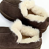 Женские уггі на високій підошві, жіночі уггі автоледі, коричневі жіночі уггі, уггі шоколадного кольору, фото 2