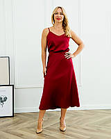 Легка жіноча спідниця бордова