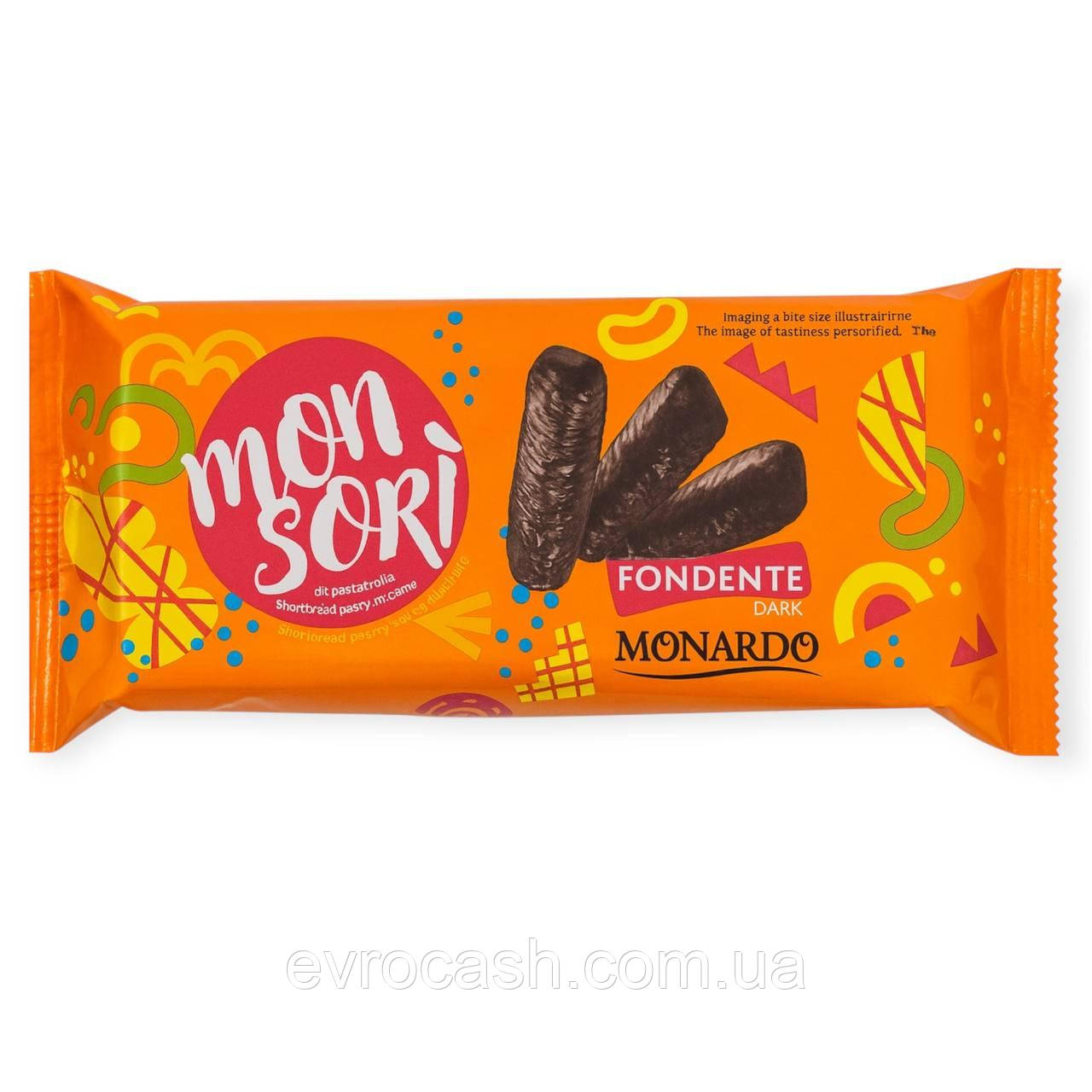 Печиво Mon Sori Fondente Dark оранжеве 120 гр, фото 1