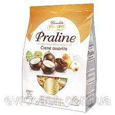 Цукерки Crispo Praline вершкове асорті 250 гр, фото 1