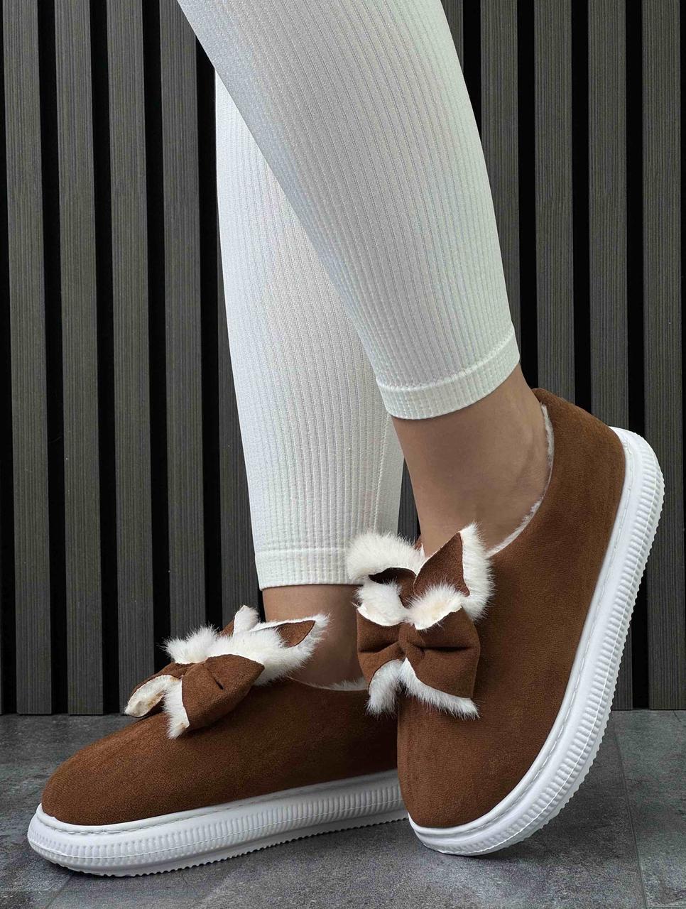 Черевики жіночі зимові 12 пар у ящику коричневого кольору 36-41, фото 1