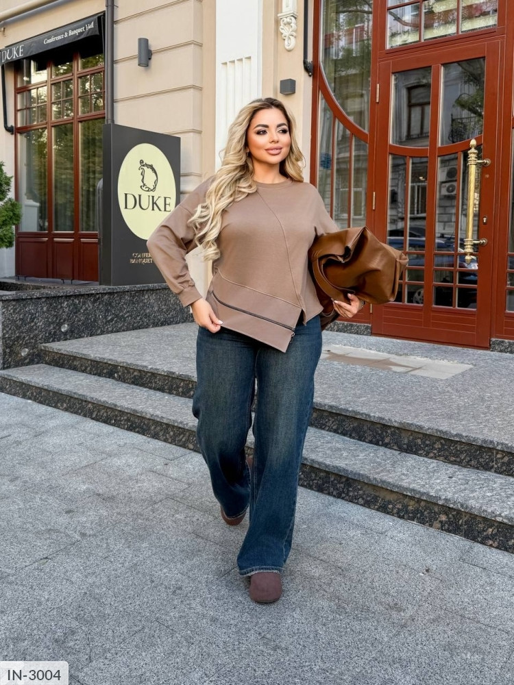 Кофта жіноча повсякденна зручна легка молодіжна трикотаж двонитка великі розміри 46-60