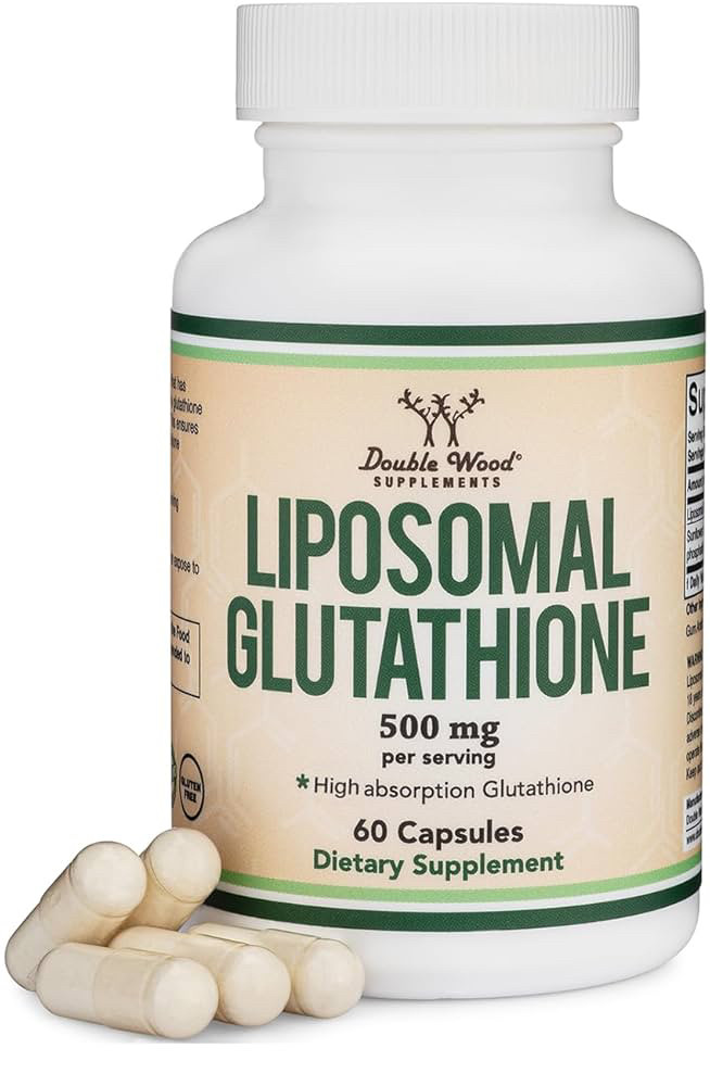 Double Wood Liposomal Glutathione/Ліпосомальний глутатіон 60 капсул. BX116, фото 1