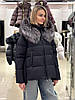 Пуховик жіночий Chanevia 25603 BLACK, фото 6