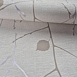 Шпалери вінілові на флізеліні 0.53 × 10.05 м Marburg 57844, бежеві для спальні, вітальні, коридору, фото 2