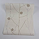 Шпалери вінілові на флізеліні 0.53 × 10.05 м Marburg 57844, бежеві для спальні, вітальні, коридору, фото 5