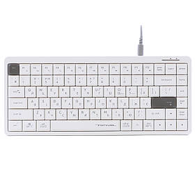 Клавіатура дротова з ножичним перемикачем A4Tech FX53 (White) - MegaLavka