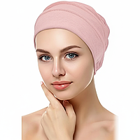 Тюрбан хустка шапка чалма (головні убори після хіміотерапії) рожева