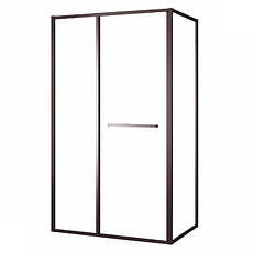 Душова кабіна CRUZE 80*120*200см, тип дверей COME IN, профіль збройова сталь, прозоре скло