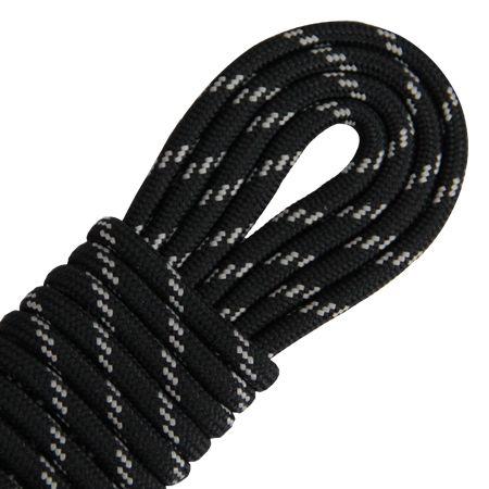 Чорно-сірі трекінгові шнурки 120 см, фото 1
